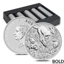 2024 1 oz Perth Mint 125th Anniversary Silver Coin - Box of